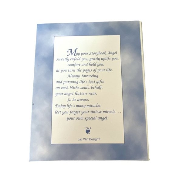 NIB Storybook Angel Brooch Pin Silvertone With Faux Pearl and Rhinestone - Picture 3 of 11